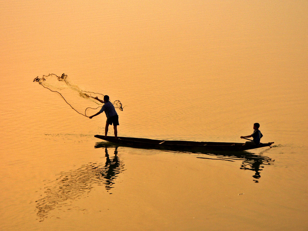 Net Throw, Khong Island, Laos, 2005