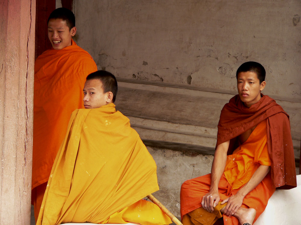 Poor Men in Rich Robes, Luang Prabang, Laos, 2005