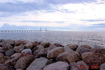 The Denmark-Sweden Bridge (Oresund Bridge).
