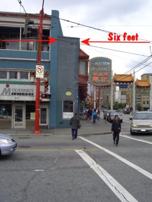 Guiness Book of Records, the narrowest building in the world.