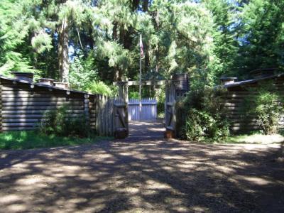 A replica of Fort Clapsop on the Oregon coast. Where Lewis and Clark spent the winter before heading back East.