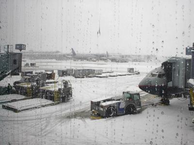 O'Hare Airport in snow