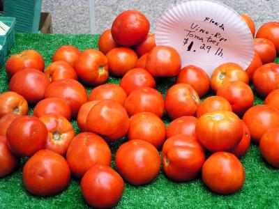 Florida tomatoes at the Farmer's Market