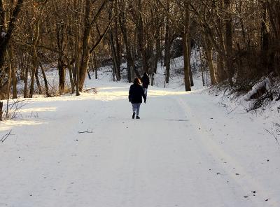 Walkers on Green Belt