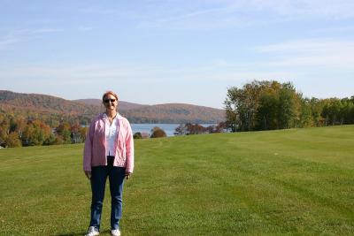 Joann on golf course