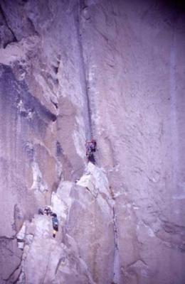 Climbing off camp V