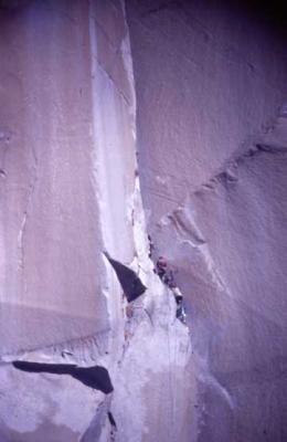 the pitch to camp V, a nasty grovel