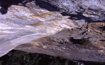 From belay 2, West face of leaning tower