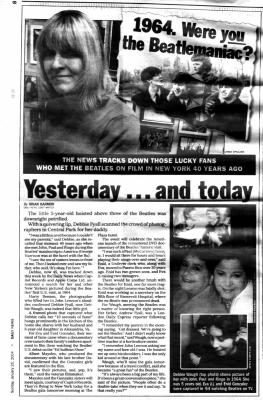 Here is the entire article, My thanks to Rita Donaghy for sending it to me.