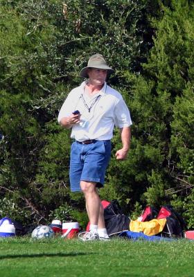 Coach Ron doing what he does best!