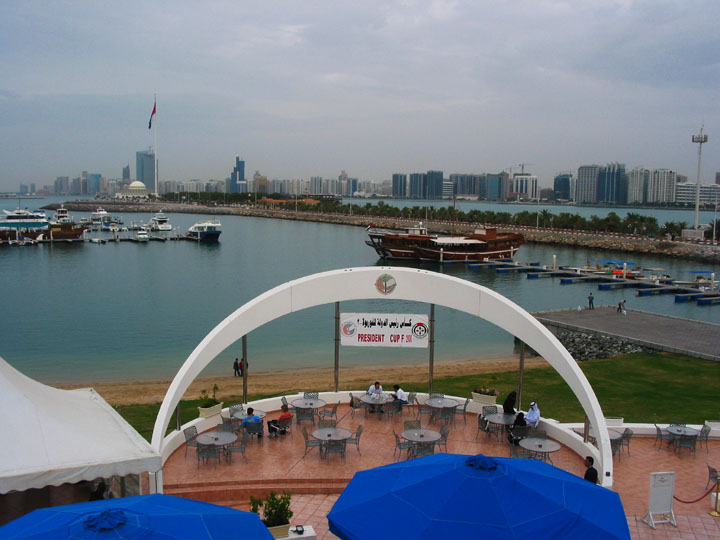 View of downtown Abu Dhabi from the marina