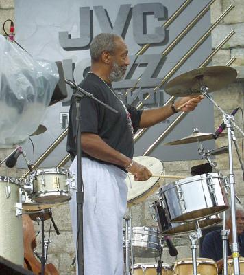 Bill Cosby on cymbals