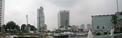 Jakarta pano from The Dome, Plaza Indonesia