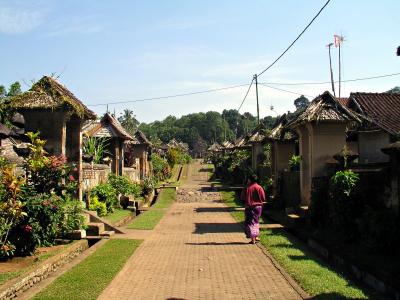 Pengelipuran Village, looking north.