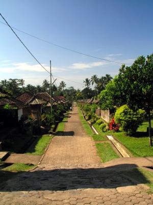 Penglipuran Village, looking south.