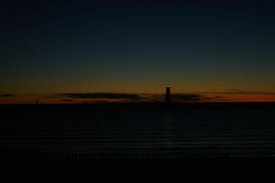 Twilight over Lake Michigan