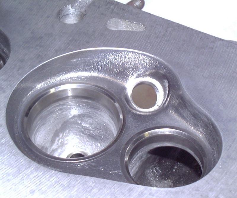 working on the exhaust short side radius