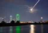 <b>Moon over Dallas</b> <br> <font size=3>by James Langford</font></p>