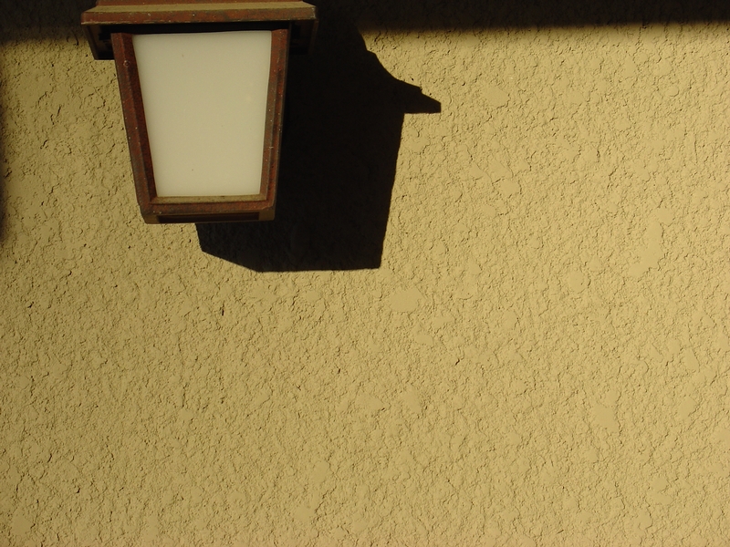Stucco Wall on Sunny Afternoon by Mel Lammers