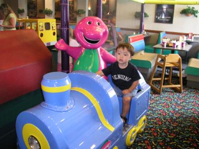 Kyle and Barney ride