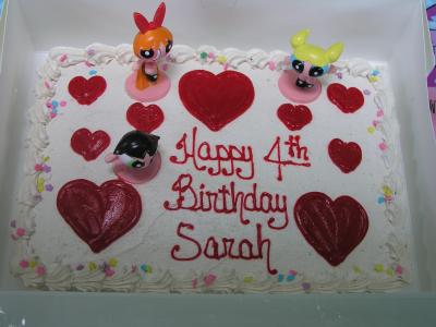 Happy 4th Bithday Sarah