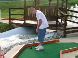 Nick going for the hole in one