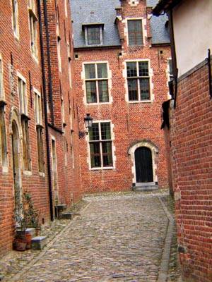 Beguinage in Leuven in color