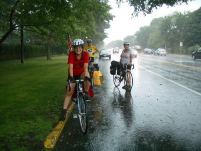 Due to heavy rain we decided to bike to the train station instead. July 3-5 2004 052.JPG