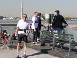 At Pier. Alan L. in forefront.