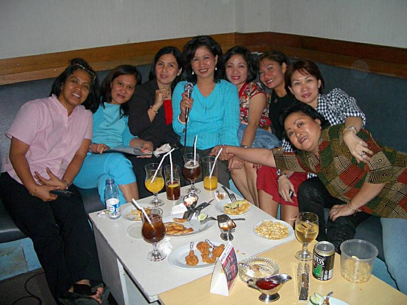 At Celia Chams Angels Den KTV, Manila, July 31, 2004