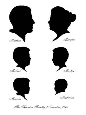 Klunder Family Silhouettes