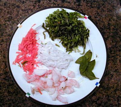 Goi Cuon ingredients
