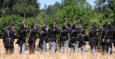 79th Highlanders firing Salute