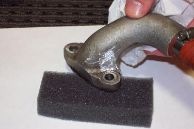 Turbo Oil Return Tube Hacked Closeup