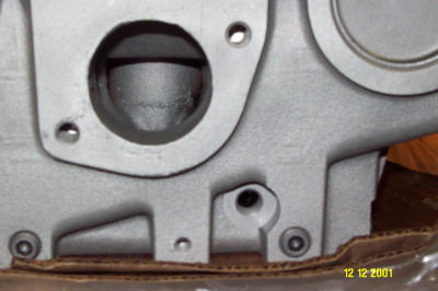 Temp Sending Unit Hole