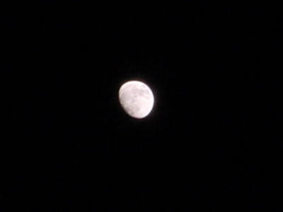 3/4 moon