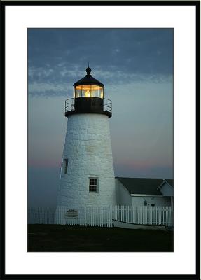 We say 'Good Night' to Pemaquid Light. (lighthouse)