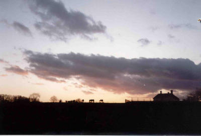 Sunset ecchinswell - Kingsclere road
