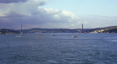 Bridge linking Europe and Asia at Istanbul