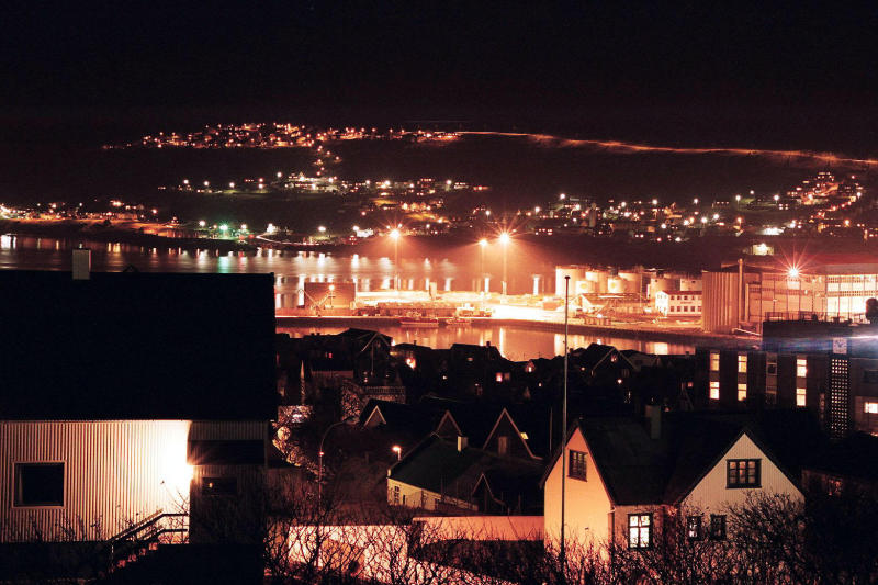 Torshavn late at night