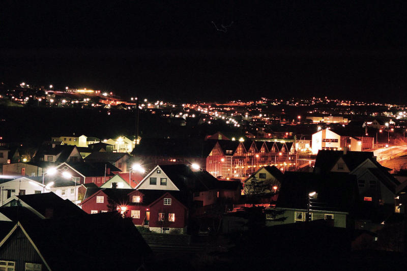 Torshavn from high view point down town