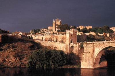 Puente San Martin at Sunset, Toledo, Spain