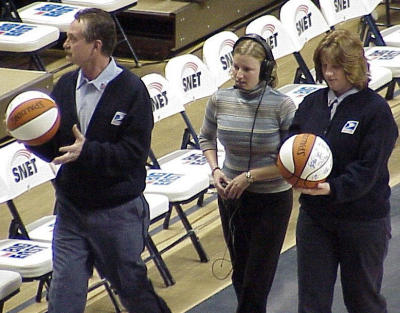Honored for Service with signed Basket ball