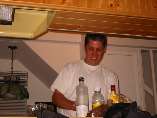 danny getting his drink on