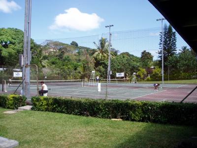 tennis et palmiers