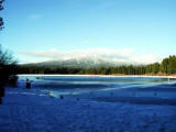 lake mccumber in snow