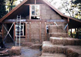 My house of straw bales, before plastering