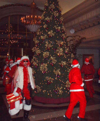 Santa in the Hotel Vancouver