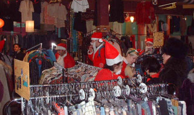 Santa doing some last minute shopping