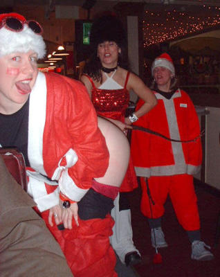 Uh oh, Santa's being naughty